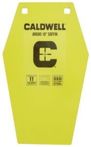 Smith & Wesson Caldwell 1116693 C 10" Coffin CP4 Yellow Powder Coat AR500 Steel Hanging