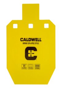 Smith & Wesson Caldwell 1116697 C Yellow Powder Coat AR500 Steel 10" L X 6.1" W X 0.4" D 33% Hanging