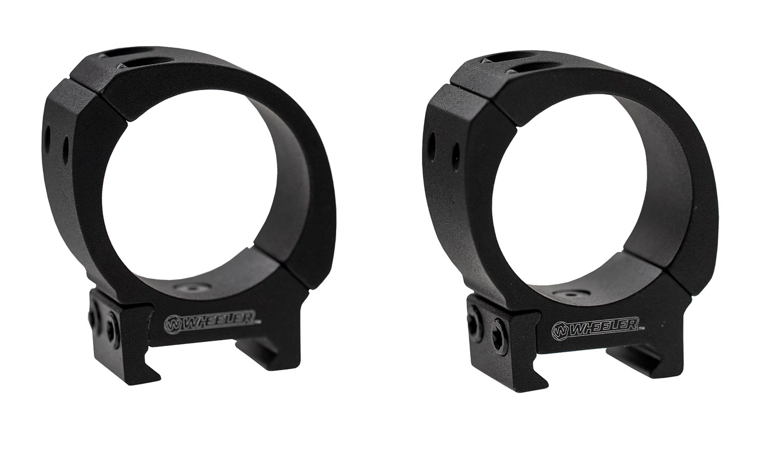 Wheeler 1133754 Sporter Scope Rings Black 34mm Medium