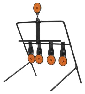 Smith & Wesson Caldwell 820585 Resetting Target Airgun AR500 Steel Black/Orange Impact Enhancement Motion 1.50"