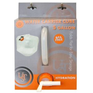 Ultimate Survival Water Carrier Cube 5 Gallon Clear