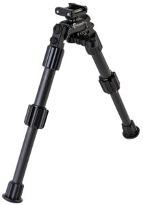 Caldwell 1082222 Accumax Premium Picatinny Rail Bipod 9-13" Black Carbon Fiber