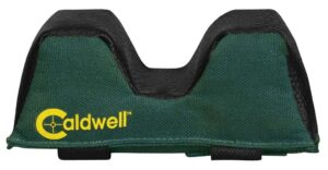Caldwell 263234 Universal Front Rest Bag Filled Green with Black Accents 600D Polyester with Leather Padding