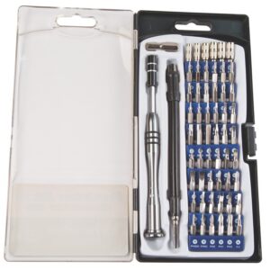 Wheeler 564018 Precision Micro Screwdriver Set Chrome Plated Steel Extendable Handle 58 Pieces