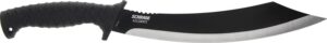 Schrade 1182527 Decimate Parang 11.75" Fixed Parang Plain Black Black Oxide 3Cr13 Steel Blade 6.75" Black Rubber Overmold Handle Includes Sheath