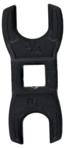 Wheeler 1199465 Muzzle Device & Buffer Tube Crowfoot Wrench Black Steel