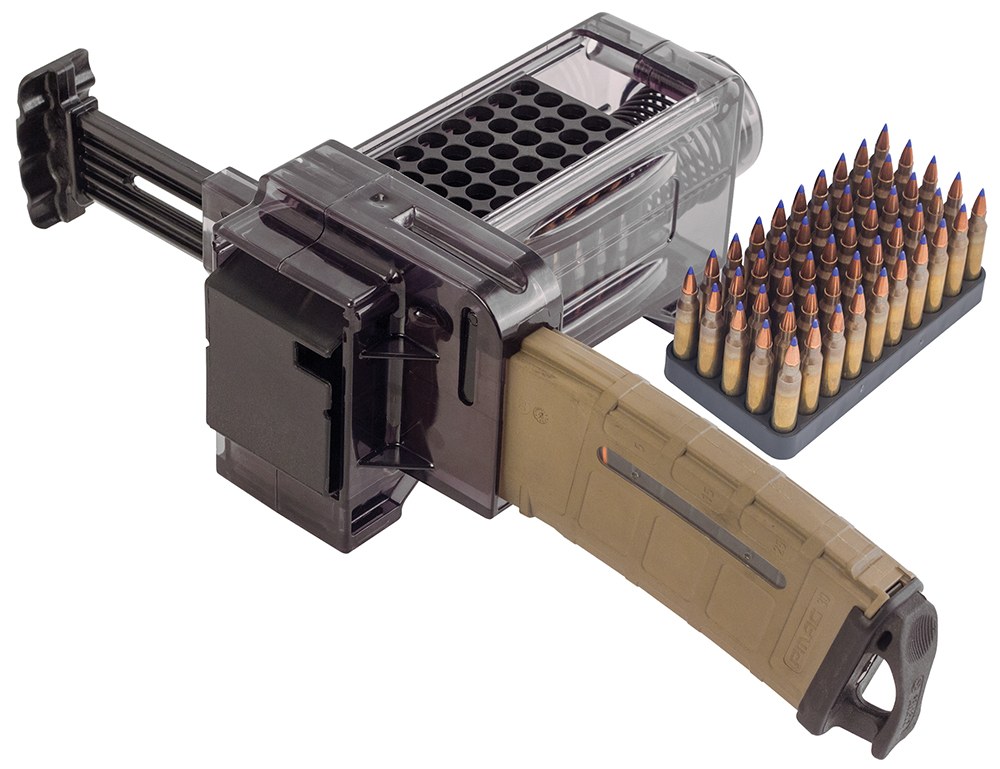 Smith & Wesson Caldwell 397488 Magazine Charger 223 Rem/204 Ruger/300 BO/5.56x45mm NATO 50-Round Compatible with AR-15 Magazines Smoke Polycarbonate
