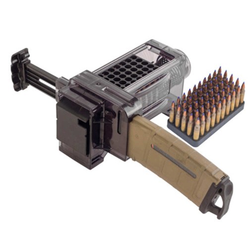 Smith & Wesson Caldwell 397488 Magazine Charger 223 Rem/204 Ruger/300 BO/5.56x45mm NATO 50-Round Compatible with AR-15 Magazines Smoke Polycarbonate - Image 2