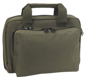 US PeaceKeeper P21106 Mini Range Bag Water Resistant OD Green 600D Polyester with 8 Mag Pockets, Lockable Zippers & Wraparound Handles 12.75" L X
