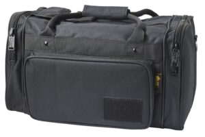 US PeaceKeeper P21115 Medium Range Bag Water Resistant Black 600D Polyester with Pockets, Removable Gun Rug, & Wraparound Handles 18" L X 10" H X
