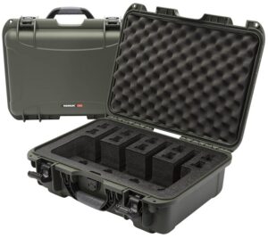 Nanuk 9254UP6 925 4 UP Pistol Case Waterproof Olive Resin with Closed-Cell Foam Padding 17" L X 11.80" W X 6.40" H Interior Dimensions