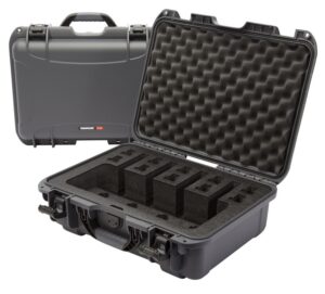 Nanuk 9254UP7 925 4 Up Gun Case Waterproof Graphite Resin with Closed-Cell Foam Padding 17" L X 11.80" W X 6.40" H Interior Dimensions