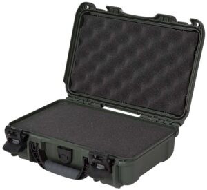 Nanuk 9091006 909 Waterproof & Airline Approved Olive Resin with Cubed Foam 11.44" L X 7" W X 3.68" H Interior Dimensions