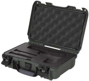 Nanuk 909CLASG6 909 Classic Gun Case Waterproof & Airline Approved Olive Polyethylene with Closed-Cell Foam 11.44" L X 7" W X 3.68" H Interior