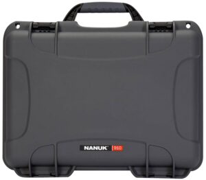 Nanuk 910GLOCK7 910 Glock Compatible 2 Up Pistol Case Graphite Resin with Closed-Cell Foam Padding 13.20" L X 9.20" W X 4.10" H Interior Dimensions