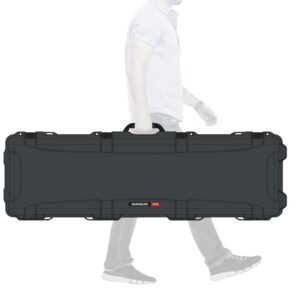 Nanuk 9951007 995 Waterproof Graphite Resin with Foam Padding & Lockable Latches for Rifles 52" L X 14.50" W X 6" H Interior Dimensions