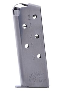 Kimber Manufacturing,inc 1200163A Micro Magazine 6-Round Silver Stainless Steel
