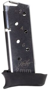 Kimber Manufacturing, Inc 4000905 Micro 9 with Hogue Grip Extender 7-Round Extended 9mm Luger Stainless