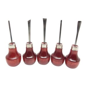 #107R Palm Woodcarving Tool Set #107R Mini Palm Woodcarving 5 Piece Set