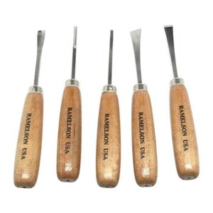 5 Piece Basic Straight Handle Woodcarving Set #106 Basic Straight Handle Woodcarving 5 Piece Set