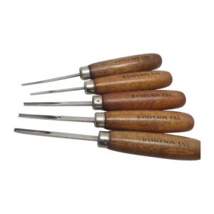 Gunstock V & U Carving Set V&u Chisel Carving Set Checkering & Resoration 5PC Set