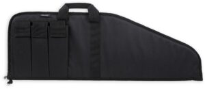 Bulldog BD49943 Pit Bull 43" Black Floatable Water Resistant Nylon, Tricot Lining, 3 Velcro Exterior Magazine Pouches, Soft Padding