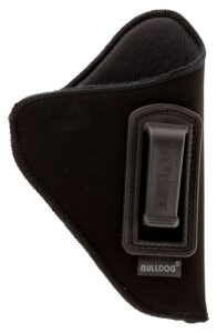Bulldog DIP224 Deluxe IWB Black Suede Like Belt Clip Fits S&W J Frame/Taurus 85/2-2.50" Barrel Right Hand
