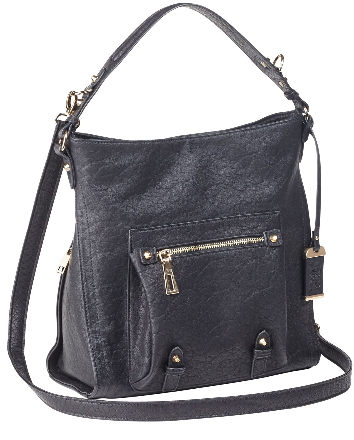 Bulldog BDP053 Hobo Purse with Holster Black Leather Most Sm Pistols & Revolvers Right Hand