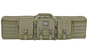 Bulldog BDT3536G BDT Tactical Single 36" Green Nylon, 3 Accessory Pockets, Deluxe Padded Backstraps, Lockable Zippers, Padded Internal Divider