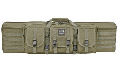 Bulldog BDT3536G BDT Tactical Single 36" Green Nylon, 3 Accessory Pockets, Deluxe Padded Backstraps, Lockable Zippers, Padded Internal Divider