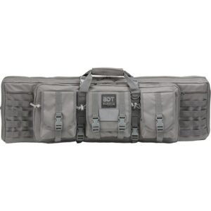 Bulldog Case Tactical 43" Double Tactical Rifle Case Seal Grey with Back Straps (5 per Case)