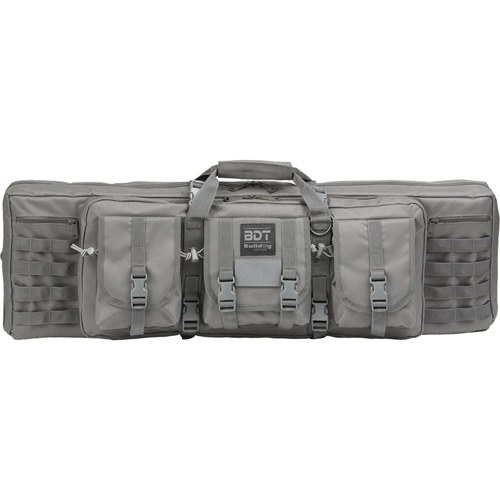 Bulldog Case Tactical 43" Double Tactical Rifle Case Seal Grey with Back Straps (5 per Case)
