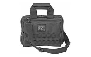 Bulldog Deluxe 2 Pistol Range Bag with Strap & Molle - Black (10 per Case)