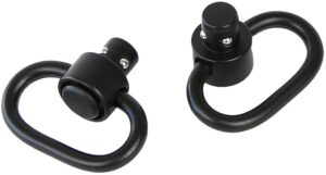 Bulldog BD884 Deluxe Push Button Swivel Black 1.25" Steel