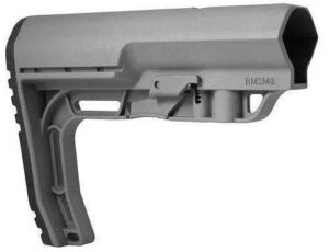 Battlelink Minimalist Mil-Spec Tube Size Rifle Stock for AR-15 Battlelink Minimalist Stock MIL Spec Tube Size Gray