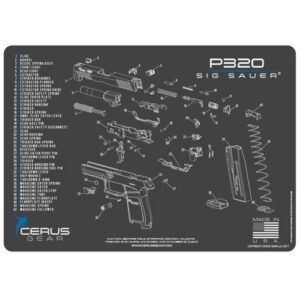 Sig P320 Schematic Gray/Blue