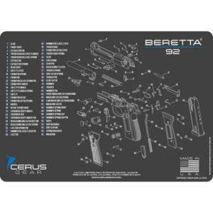 Beretta 92 Schematic Char Gray