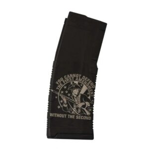 Black Rain Laser Etched Magazines 30-Round 2ND Amendment Defends the 1ST