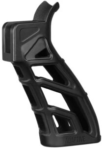 Adaptive Tactical AT01900 Lightweight Tactical Grip (LTG) Skeletonized Black Polymer, 25 Degree Grip Angle, Fits AR Platform