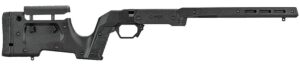 MDT Sporting Goods Inc 104689BLK XRS Chassis Black Aluminum Core with Polymer Panels, Adjustable Cheekrest, M-LOK Forend, Interchangeable Grips, AICS