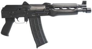 Zastava ZPAP85 AK Pistol 5.56 X 45 Dark Wood Buldged Trunnion 1.5 Mm Receiver Chrome Lined Barrel 10.5IN Barrel ZP85556