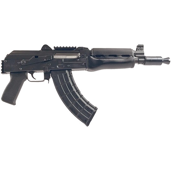 Zastava ZPAP92 AK Pistol 7.62 X 39 Mm with Booster Dark Wood Top Rail Rear Rail 1.5MM Receiver Buldged Trunnion Chrome Lined 10IN Barrel ZP92762PAM - Image 3