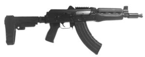 Zastava Arms ZPAP92 Hga 7.62X39MM 10IN Barrel Black Poly Grip Wd Frarm Top/Rear Rail SBA3 Brace Bulg Trun