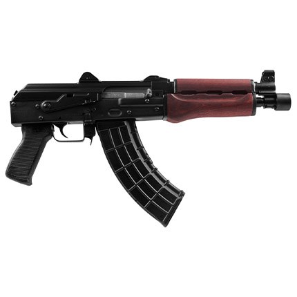 Zastava ZPAP92 AK Pistol 7.62X39 Serbian Red Handguards 1.5MM Receiver Buldged Trunnion Chrome Lined 10IN Barrel ZP92762SR - Image 4