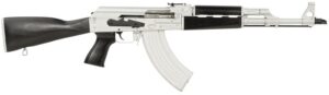 Zastava Arms USA ZR7762CSB ZPAPM70 7.62x39mm 30+1 16.30" Black Chrome Lined Steel Barrel, Silver Receiver, Black Polymer Handguard, Fixed Dark Walnut