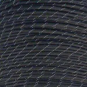 Black 100' 550 Paracrd 3 Refl Trac