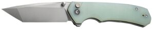 Civivi Knives C19059C-3 Brazen 3.46" Folding Plain Stonewashed D2 Steel, Blade Natural G10 Handle