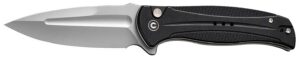 Civivi Knives C23053-3 Incindie 3.48" Folding Spear Point Plain Stonewashed 14C28N Steel Blade, Black Textured G10 Handle