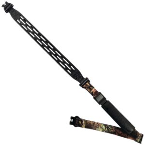 Limbsaver 12295 Kodiak-Air Sling Black NAVCOM Rubber & Mossy Oak Break-Up Nylon with 1" W & Adjustable Design for Rifles