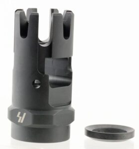 Strike Industries CCCOMP Checkmate Comp Black Steel with 1/2"-28 Tpi Threads & 1.87" OAL for 223 Rem, 5.56x45mm NATO AR-Platform